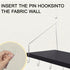 KjsEphitelian 1-Pack Hooks12x6.0in Cubicle Shelf For Fabric Walls With Black Wooden Cubicle Shelf Hanging Organizer