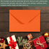 YOKIVE 100pcs Gift Card Envelopes, 10x7cm Mini Envelopes for Thank You Cards, Graduation, Birthday, Orange