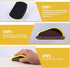 Sanding Block Set, 3 PCS Hook and Loop Sanding Block and 1 PCS Mouse Sander, Round and Mouse for Woodworking