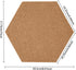 HBlife Hexagon Cork Board Tiles 10 Pack Self-Adhesive Corkboards for Wall Pin Board Decorative Bulletin Board for Office Home Kitchen with 50 Multi-Color Push Pins by HBlife