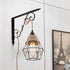 EcoGehen Bulb Vintage Boho Lamp Shades Rustic Industrial Woven Pendant Light Wall Sconces Lampshade Metal Guard Cage
