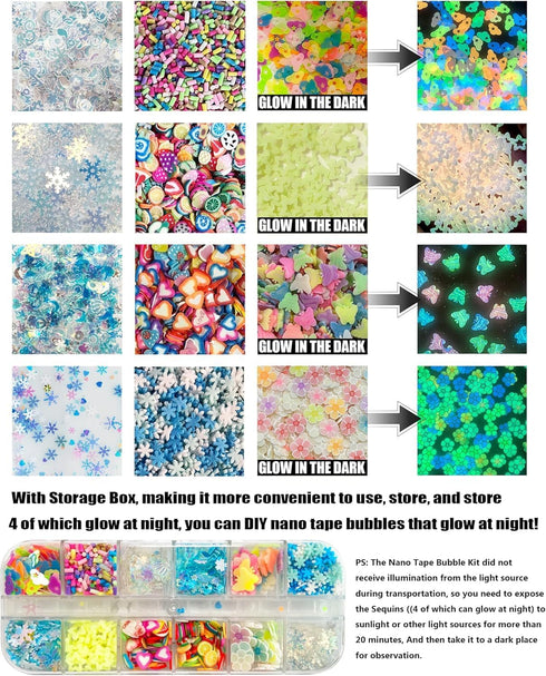 YIXIPAZH (2 Nano Tape Bubble Kit Bubble Tape Nano Tape Kit, Bloonies Blow Plastic Bubbles Balloonies DIY Squishy
