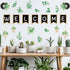 Whaline 29 Pieces Eucalyptus Bulletin Board Set, Welcome Banner and Boho Greenery Calendar Cutout Decorations for