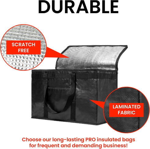 (2XL NZ home Insulated Bags for Food Delivery PRO) Grocery Shopping Cooler Bag, Pizza Delivery, Hot & Cold Catering