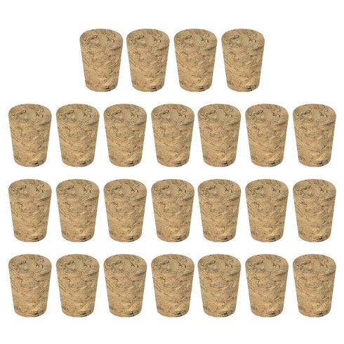 MECCANIXITY Tapered Cork Stoppers - 22x17x27mm Wooden Leakproof for Wine Beer Bottle Crafts, Pack of 15