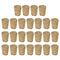 MECCANIXITY Tapered Cork Stoppers - 22x17x27mm Wooden Leakproof for Wine Beer Bottle Crafts, Pack of 15