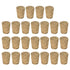 MECCANIXITY Tapered Cork Stoppers - 22x17x27mm Wooden Leakproof for Wine Beer Bottle Crafts, Pack of 15