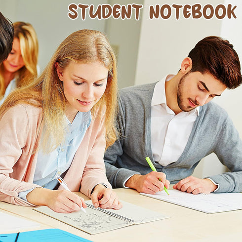 Eersida 20 Pack A5 Spiral Notebook Bulk, 5.5 x 8.3 Inches, College Ruled Hardcover Notebooks, 50 Sheets 100 Pages