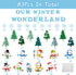 Haooryx 83Pcs Christmas Winter Snowmen Bulletin Board Set Classroom Decoration, Snow Snowman Patterned Paper Cut-Outs Blackboard Border Decor for Xmas Party Home School Classroom Window Wall Decor by Haooryx