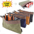4PCS, 12" WELKINLAND Heavy-Duty Canvas Tool Pouch - Waxed Canvas Zipper Tool Pouch
