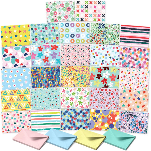 Set 100 Pack S&O Blank Cards for All Occasions in One Box - Blank Notecards for Handwritten Messages - All Occasion