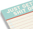 Knock Knock Getting Shit Done Large Sticky Notes – 4 x 4-inches (Pack of 8)