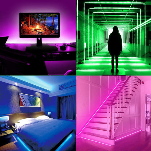 5V 4.92ft/1.5m PAUTIX USB COB RGB LED Strip Light Color Changing Light Strips,TV Backlight Multicolor Flexible Under