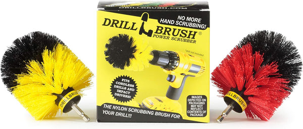 Spin Brush Cleaning Kit, Drill Brush for Concrete, Brick, Fireplace, Stone, Bird Bath, Bathroom Accessories, Soap Scum,