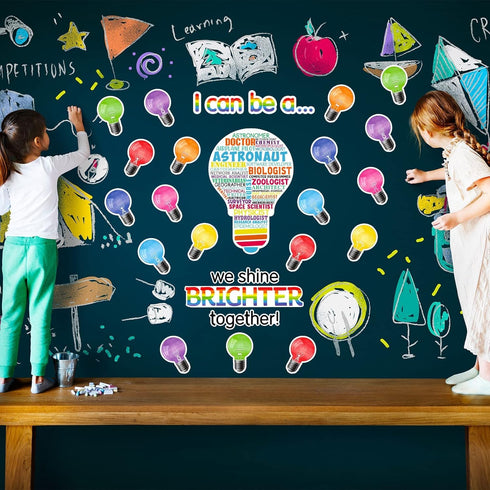 Zonon 49 Pcs Careers Poster for Classroom, Science Bulletin Board Decoration for Elementary Pre School