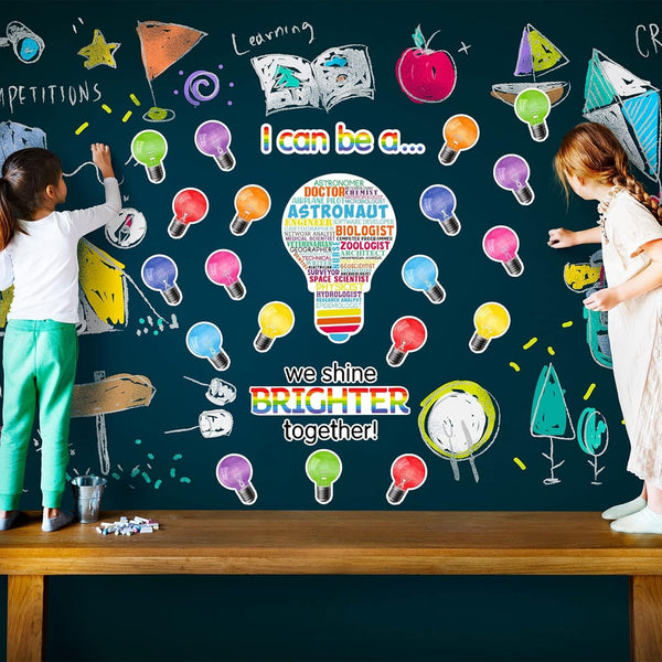 Zonon 49 Pcs Careers Poster for Classroom, Science Bulletin Board Decoration for Elementary Pre School