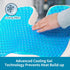 Tailbone Cooling Gel Seat Cushion for Long Sitting - Memory Foam Chair Pillow for Sciatica Pain Relief - Orthopedic Gel