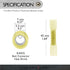 Conext Link BCHS8-25 Heat Shrink Butt Connector 25 Pack (8 Gauge Yellow)