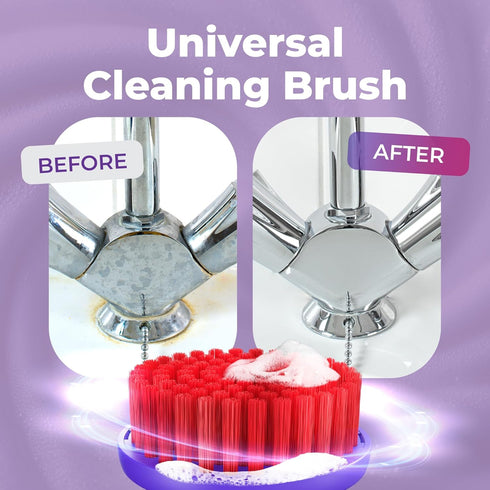 Set (2 Synoshi PRO Round Brush Units) for Electric Spin Scrubber Brush for Bathroom, Shower, Floor and Tiles. Electric