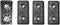 4 Small Rectangular Rubber Feet Bumpers, .344 H x 1.768 L x .885 W, Made in USA