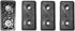 4 Small Rectangular Rubber Feet Bumpers, .344 H x 1.768 L x .885 W, Made in USA