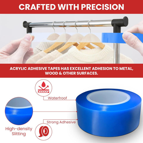 GGR Supplies T.R.U. UHMW High Impact Abrasion Resistant Slippery Tape with Acrylic Adhesive, 36 Yards (1/2" (12.5mm))