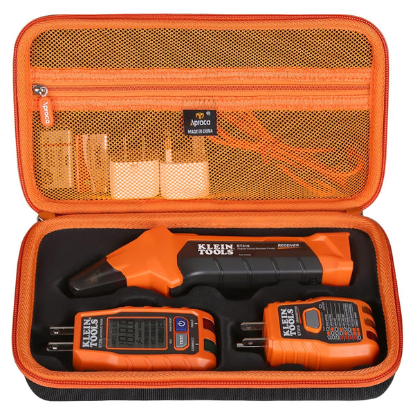 Aproca Hard Travel Storage Case for Klein Tools ET310 AC Circuit Breaker Finder & 80016 Tool Kit & RT250 Tester