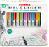 Set, 18 Pack 18 Zebra Pen Mildliner Double-Ended Highlighter Broad and Fine Point Tips, Ideal for Bible Highlighting