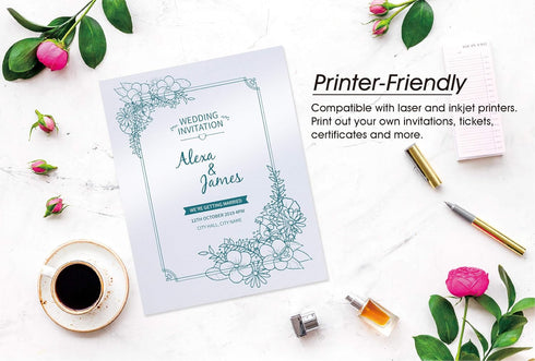 White Shimmer Paper, 100-Pack Metallic Paper, 120 GSM, Perfect for Flower Making, 8.5 x 11 Inches, Printer Friendly