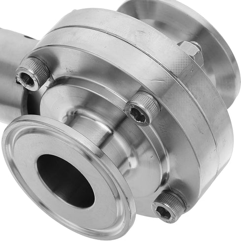 304 25 Stainless Steel Sanitary Butterfly Valve Standard Type with Lever Handle Quick Clamp for Brewery Beer Wine Dairy