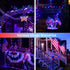 2 Pack 100 33FT 4th JMEXSUSS Red White and Blue Solar Lights, Each LED Solar Fairy Lights Outdoor Waterproof, of July