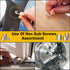 Cone Point Set Screws 48 Pcs - M3, M4, M5, M6 Hex Head Metric 304 Stainless Steel Grub Screws for Home Repairs