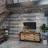 Gray Shiplap Wood Wallpaper, Peel and Stick Rustic Grey Wood Plank Contact Paper for Countertops, Waterproof Vinyl