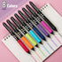 Mr. Pen- Retractable Gel Pens, 8 Pack, Vibrant Barrels, Fast Dry, Colorful Ink Gel Pens Fine Point 0.7mm, Retractable Pens, Cute Pens, Gel Ink Pens, Aesthetic Pens for Journaling Fine Tip Pens by Mr. Pen