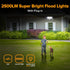 21W Sensor,2500LM, 5000K Daylight,IP65 2 LUTEC Plug in Motion Sensor Light Outdoor, Flood Lights Outdoor Motion