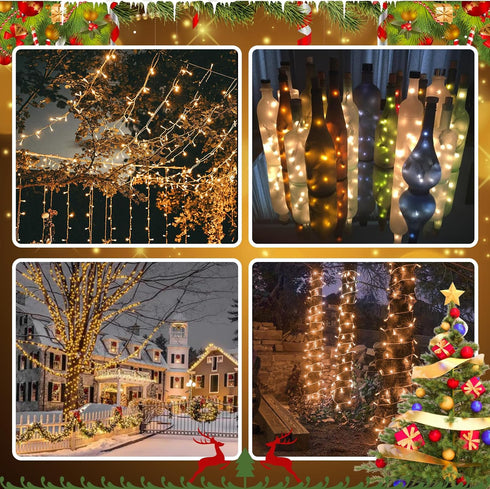 Heyworld 50 50 (1, 50 Soft Twinkling Christmas Lights Mini String Lights Random Twinkle Lights on White Wire Cord