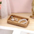 8.3 4.7 BTSKY Small Remote Basket for Coffee Table Entryway Living Room Rattan Serving Tray x Handwoven Wicker Baskets