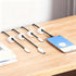 Ortarco 4 Pack Cord Cable Organizer Clips, Charging Wire Cable Holder With Power Strip Holder for Desk Nightstand Phone