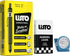 Bundle of Listo 1620 Marking Pencil/Grease Pencils/China Marking Pencils/Wax Pencils, Black, Box of 12 with 72 Refills