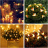 Solar Bee String Lights, 30 LED Cute Waterproof Outdoor Fairy Lights with 8 Modes for Wedding Home Garden Patio