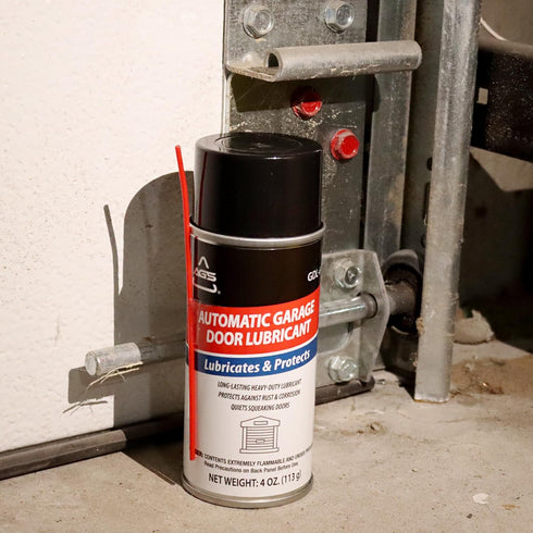 4 oz AGS Company Automotive Solutions Garage Door Lubricant Spray Aerosol, Protects Rollers & Springs, Quiets Squeaks