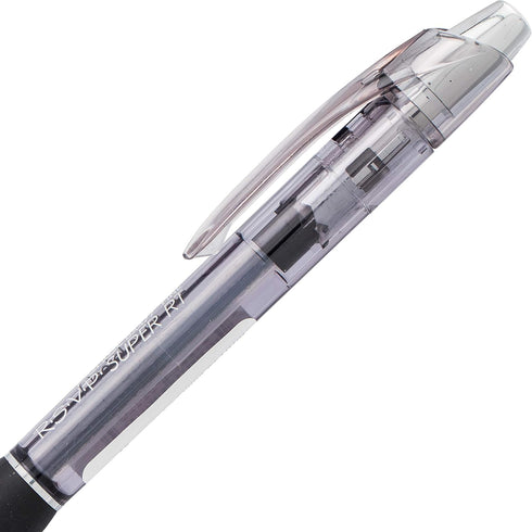 Pentel RSVP Super RT Ballpoint Pen, Fine Line 0.7mm Black Ink, Box of 12 (BX477-A)