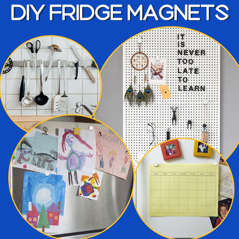 320Pcs Fridge Magnets, 6x2mm Small Refrigerator Magnets, Mini Magnets for Crafts, Office, School, and Round Button