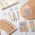 Geyoga 100 Pcs Team Gift Keychains, Employee Appreciation Notepad Gifts, Motivational Notebook, Bamboo Ballpoint Pen