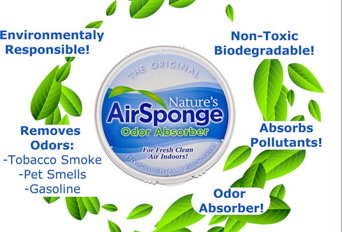 1/2 Lb. Delta Nature's Air Sponge Odor Absorber Unscented Plastic Tub