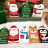Sereliy 24 Sets Holiday Christmas Card Holder With Envelopes and Stickers - Gift Card Holder for Cash, Cute Shape