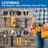 LOVIMAG 30LBS Waterproof Rare Earth Magnets, Black 24Pack Neodymium Magnets with Countersunk Hole and Screws