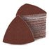 60 Grit Triangular Multitool Sandpaper, 80mm Wood Sanding Paper, Pack of 20