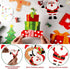 TaoBary 39 Pcs Christmas Bulletin Board Decorations Set - Merry Christmas Stockings, Balls, Gift Boxes for Classroom