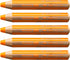 STABILO Woody 3 in 1 Multi Talent Pencil Crayon - Yellowish Orange (Pack of 5)